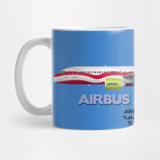 Airbus A220-300 - airBaltic "Latvia 100" Mug